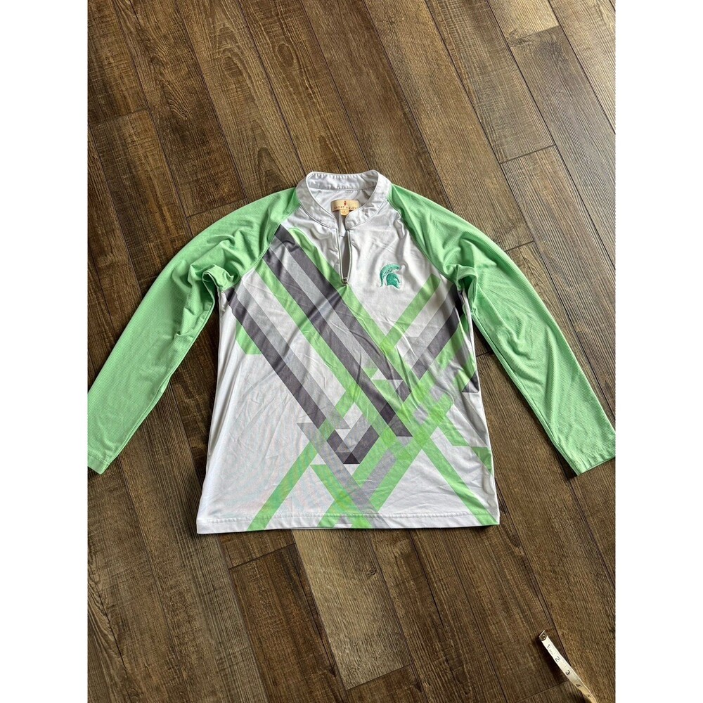 Women’s Sport Haley MSU Spartans Golf 1/4 Zip Pullover Sz. L